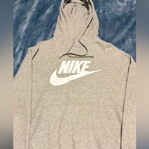Nike Gray Graphic Fleece Hoodie